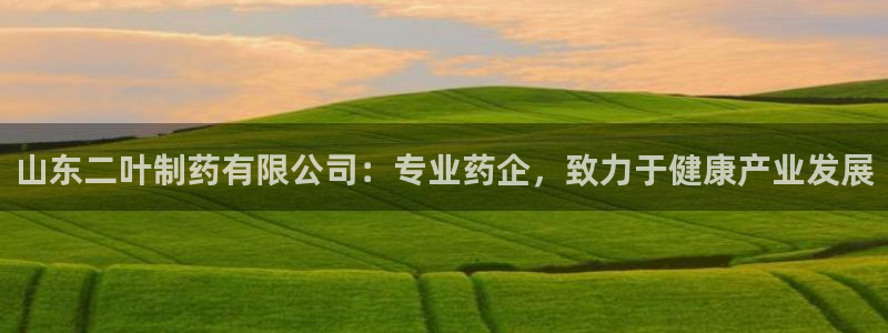 九游会老哥俱乐部官方网站：山东二叶制药有限公司：专业药企，致力于健康产业发展