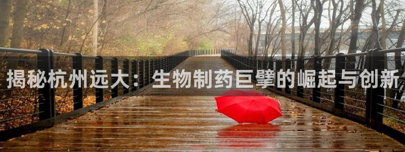 九游会老哥俱乐部官方网站：揭秘杭州远大：生物制药巨擘的崛起与创新