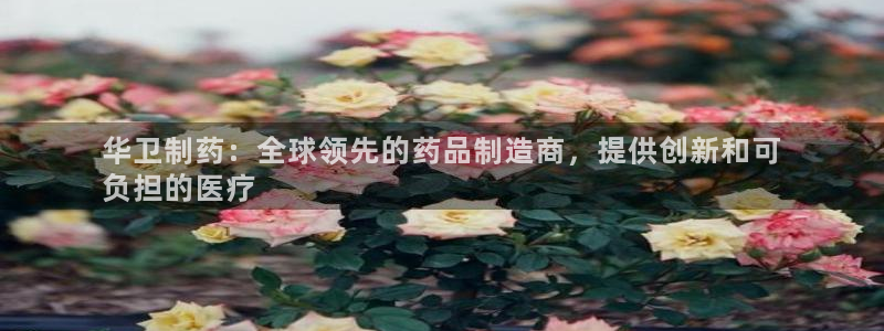 老哥俱乐部是干什么的啊：华卫制药：全球领先的药品制造商，提供创新和可
负担的医疗