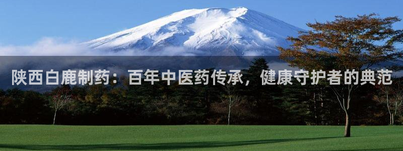 j9九游会老哥俱乐部交流区：陕西白鹿制药：百年中医药传承，健康守护者的典范