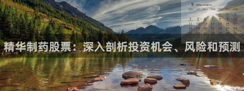 j9九游会老哥俱乐部交流区：精华制药股票：深入剖析投资机会、风险和预测