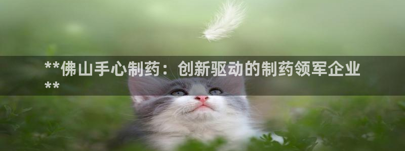 9游会老哥俱乐部：**佛山手心制药：创新驱动的制药领军企业
**