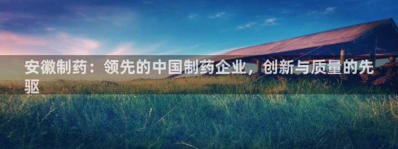 九游老哥俱乐部官网登录：安徽制药：领先的中国制药企业，创新与质量的先
驱