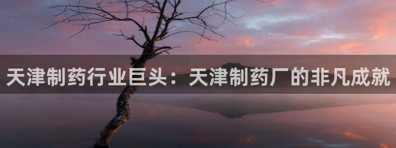 九游会老哥俱乐部官网首页论坛：天津制药行业巨头：天津制药厂的非凡成就