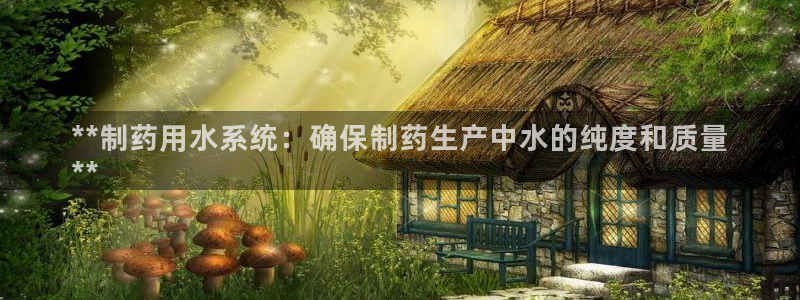 ag九游老哥俱乐部：**制药用水系统：确保制药生产中水的纯度和质量
**